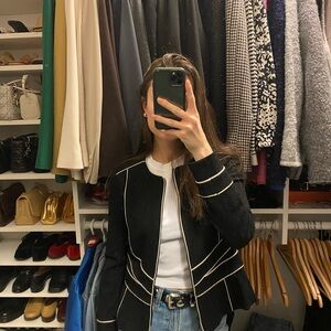 Black and White blazer Jacket